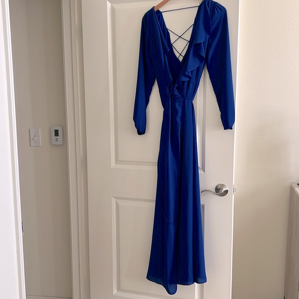 Beautiful royal blue maxi dress